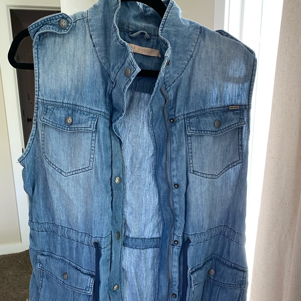 Sleeveless Denim Jacket